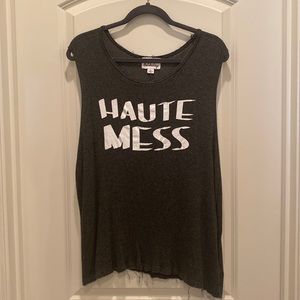 Madison & Berkeley size L “Haute Mess” sleeveless shirt